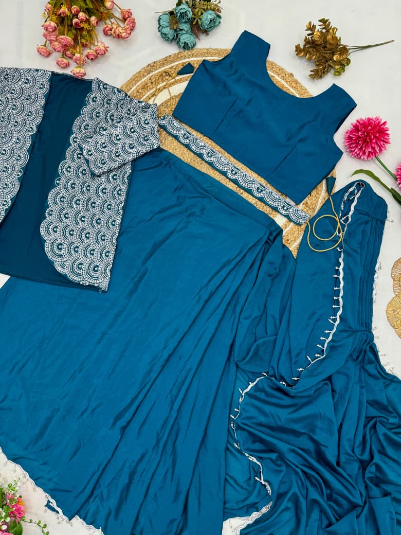 Ready To Wear Saree With Jacket