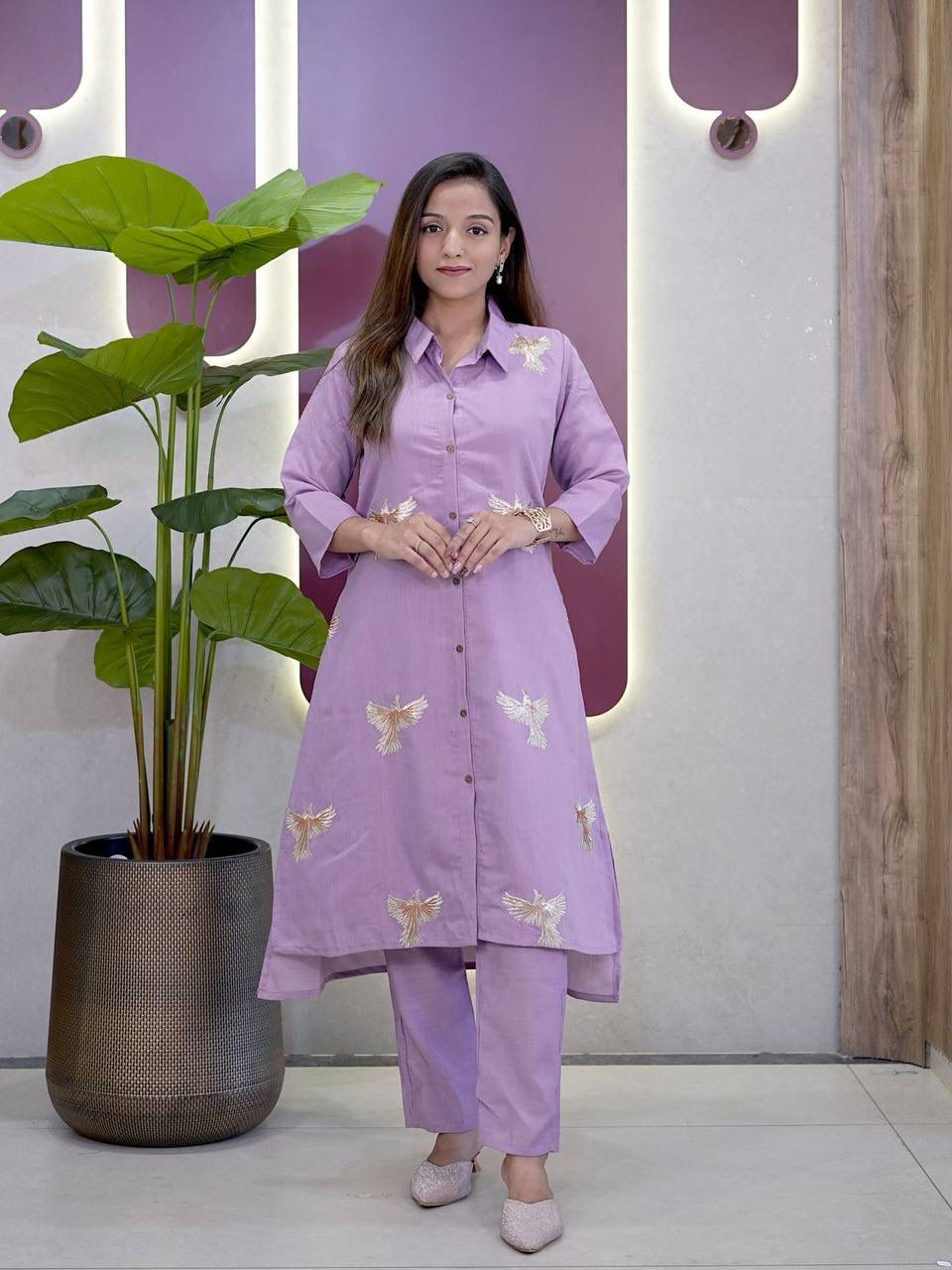 Kurti Palazzo Set Roman Silk