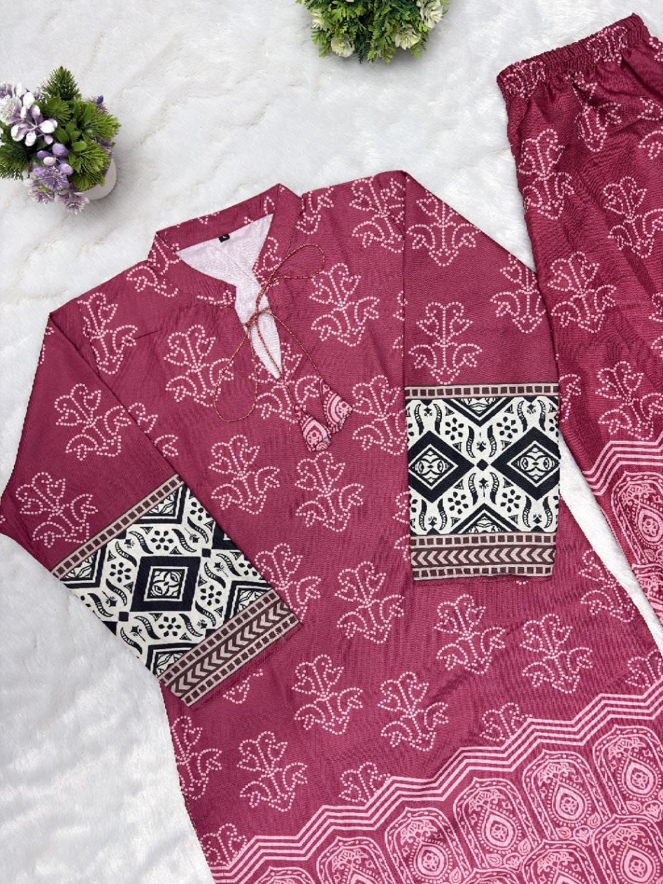 Designer Co-Ords Set Kurti & Pant