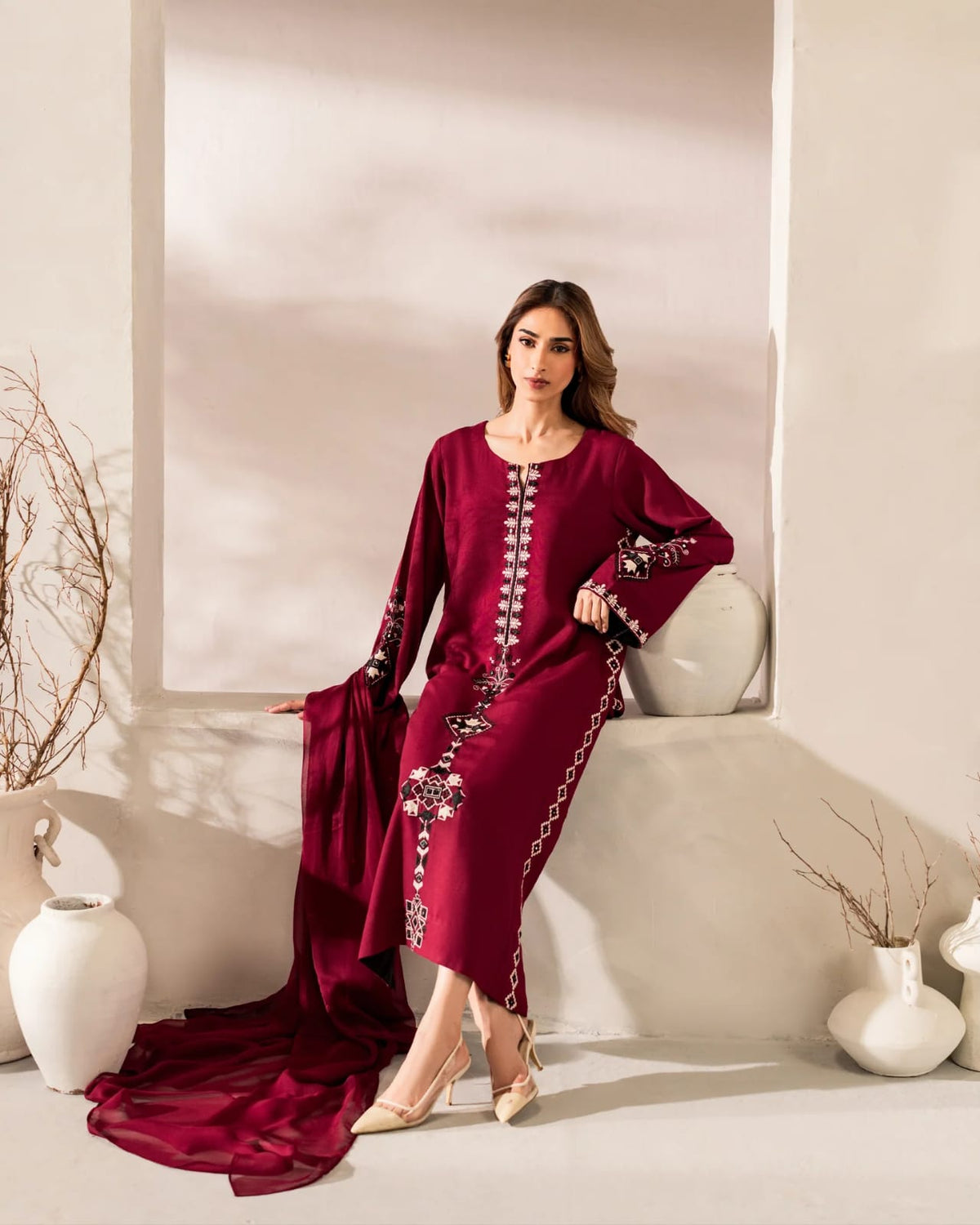 Festival Special 3 Pcs Set Chanderi Silk