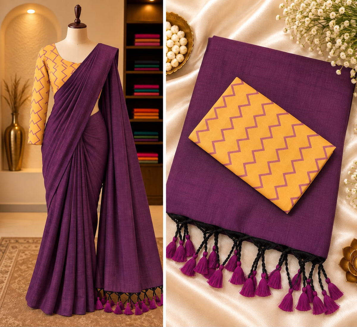 Handloom Khadi Cotton Saree