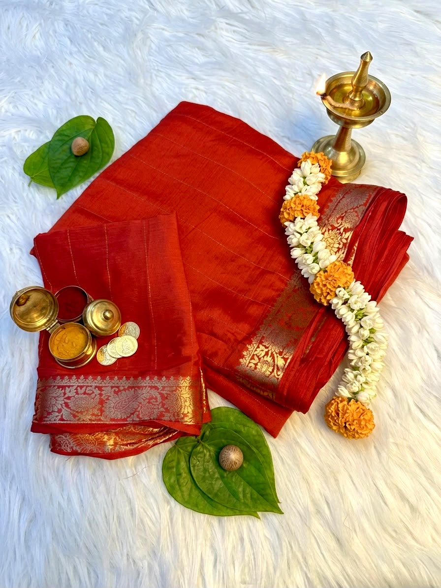 Soft Lichi Silk Saree
