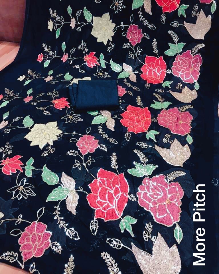 Space Silk Saree Beatswork