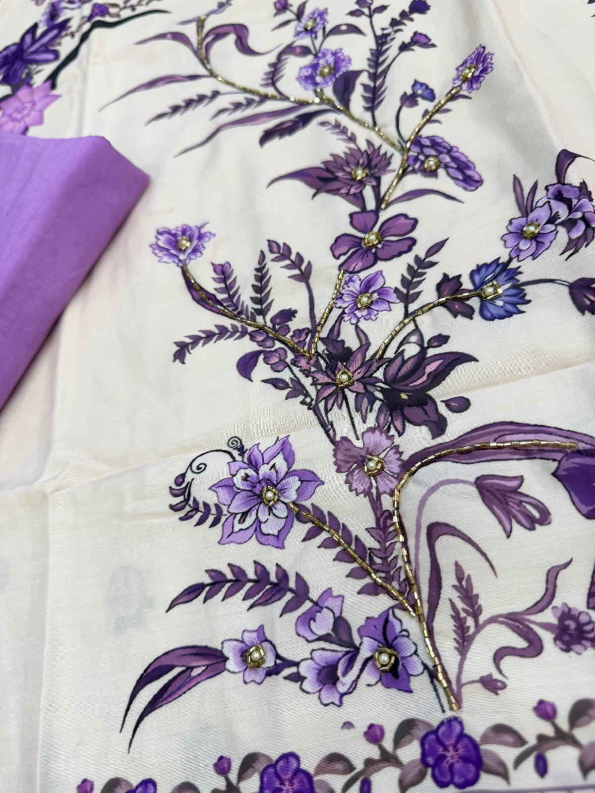 Designer Embroidered Top, Salwaar & Dupatta