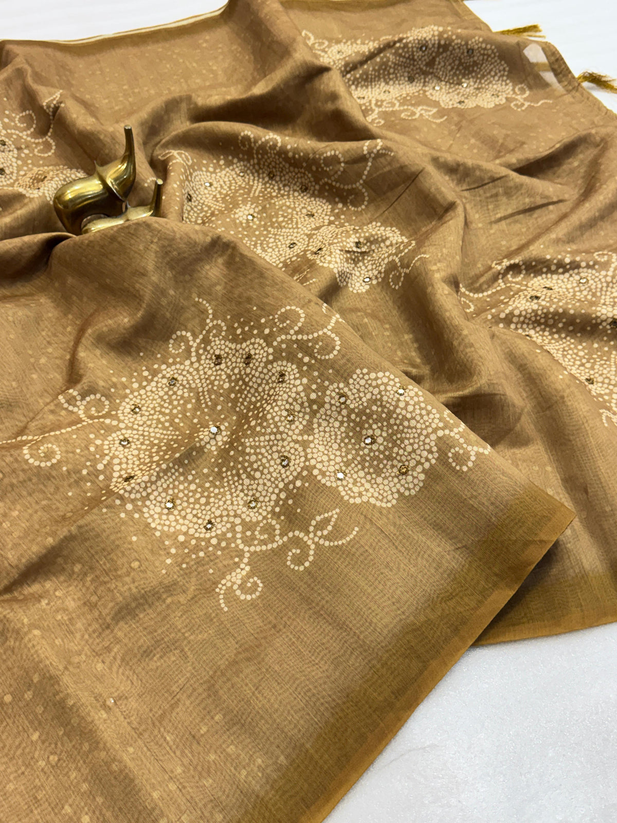 Pure malai cotton saree with floral prints concept