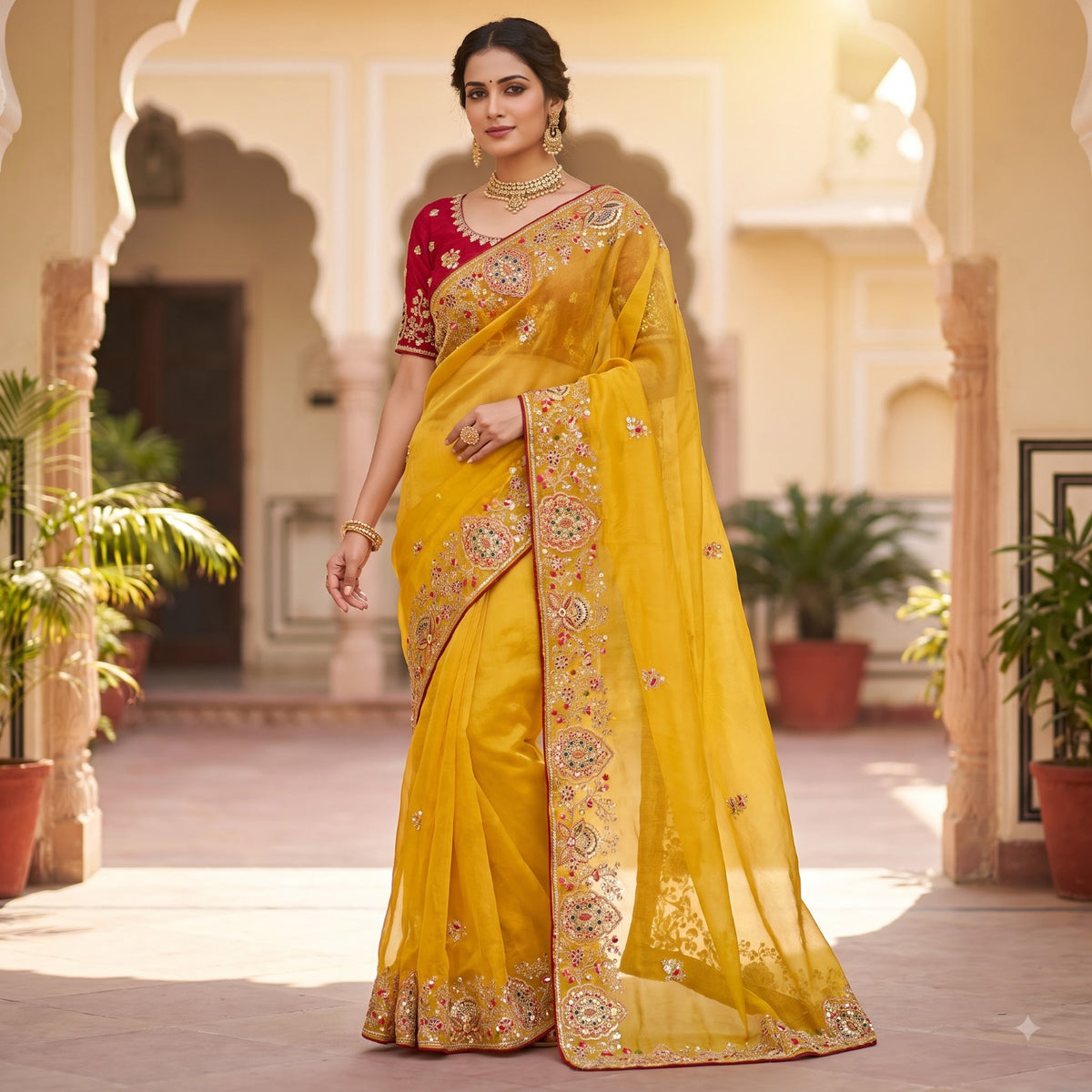 Fabric Soft Fandy Sattin Silk Fabric With Multi Thread Embroidery Coding Sequence With Dori Paiping