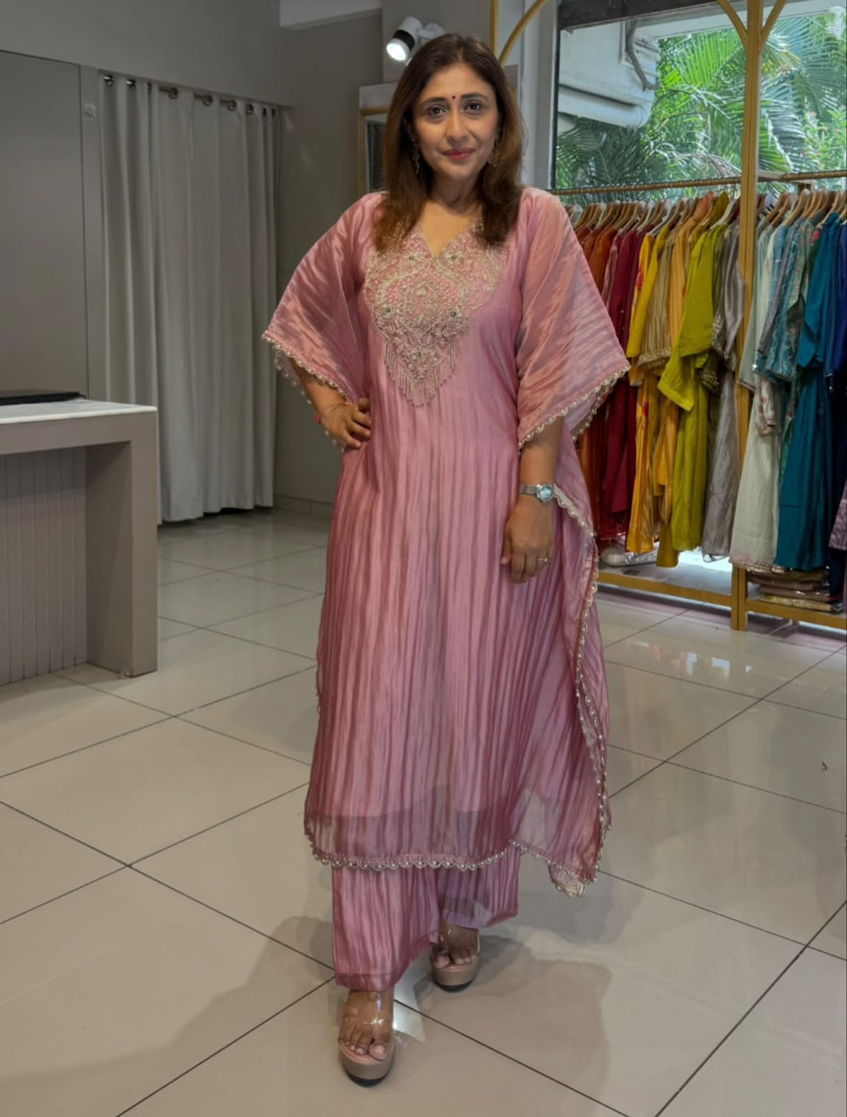 Salsa Crush Silk Kaftan @ Plazzo