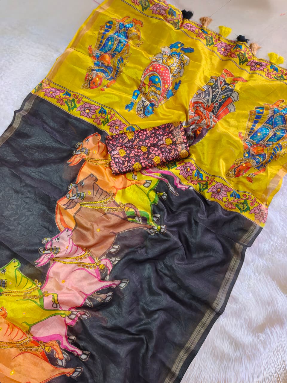MANIPURI SLUB silk NANDI MANGLA