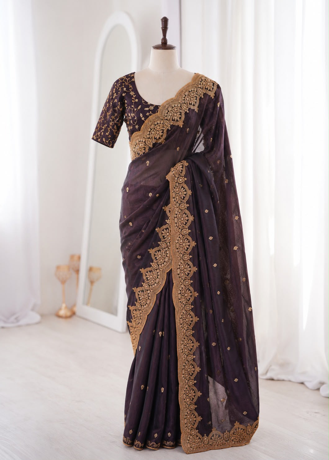 Designer Sequence & Embroidery Work Saree Collection