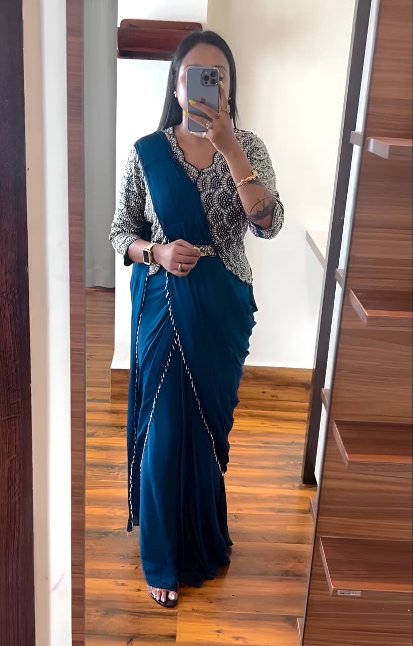 Ready To Wear Saree With Jacket