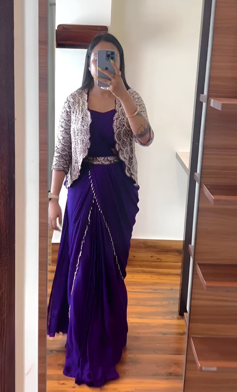 Ready To Wear Saree With Jacket