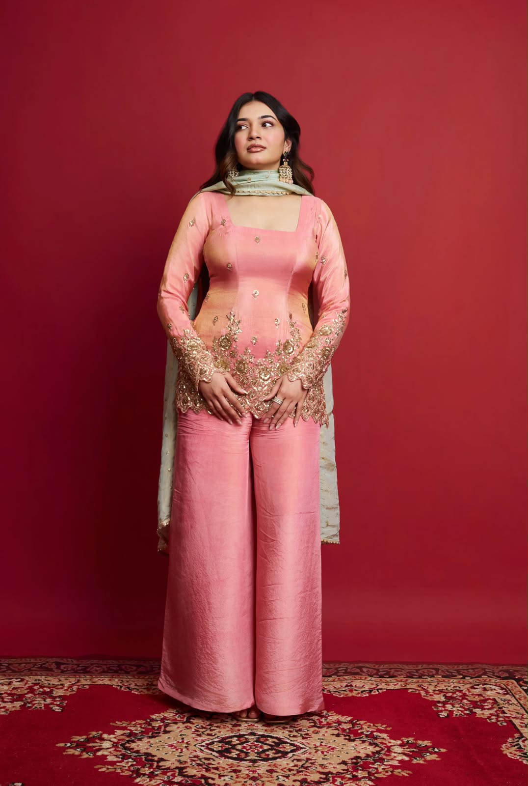Rosette Royale 3-Piece Coordinated Ethnic Set