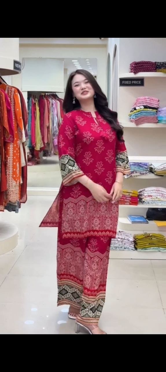 Designer Co-Ords Set Kurti & Pant
