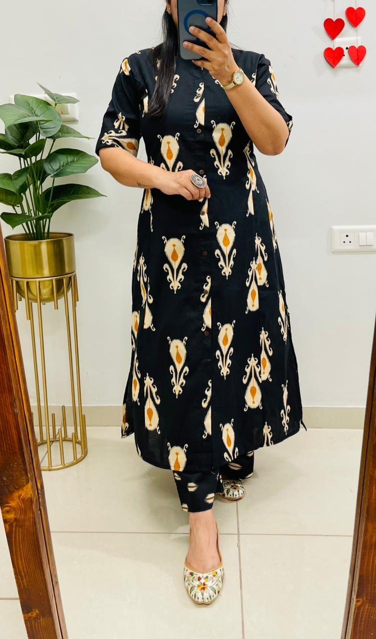 Aline Kurti Pattern Co-Ords Set