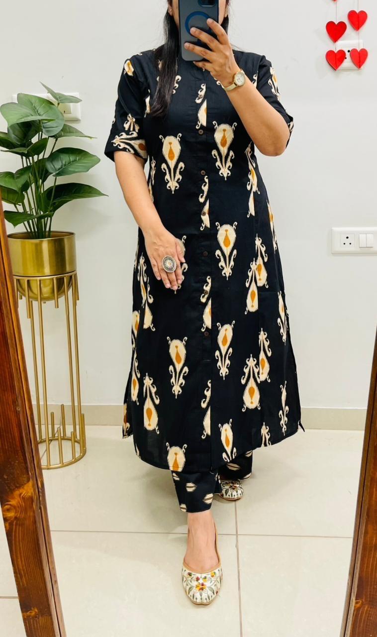 Aline Kurti Pattern Co-Ords Set