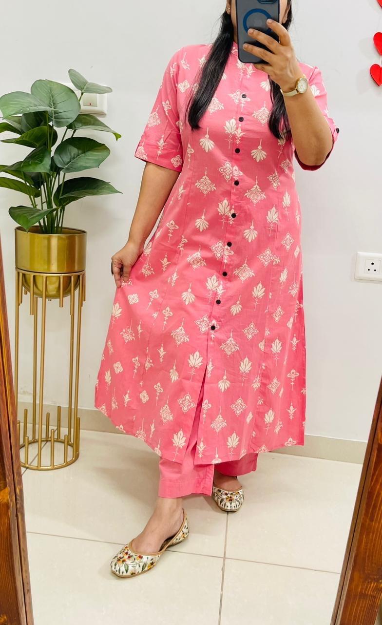 Aline Kurti Pattern Co-Ords Set