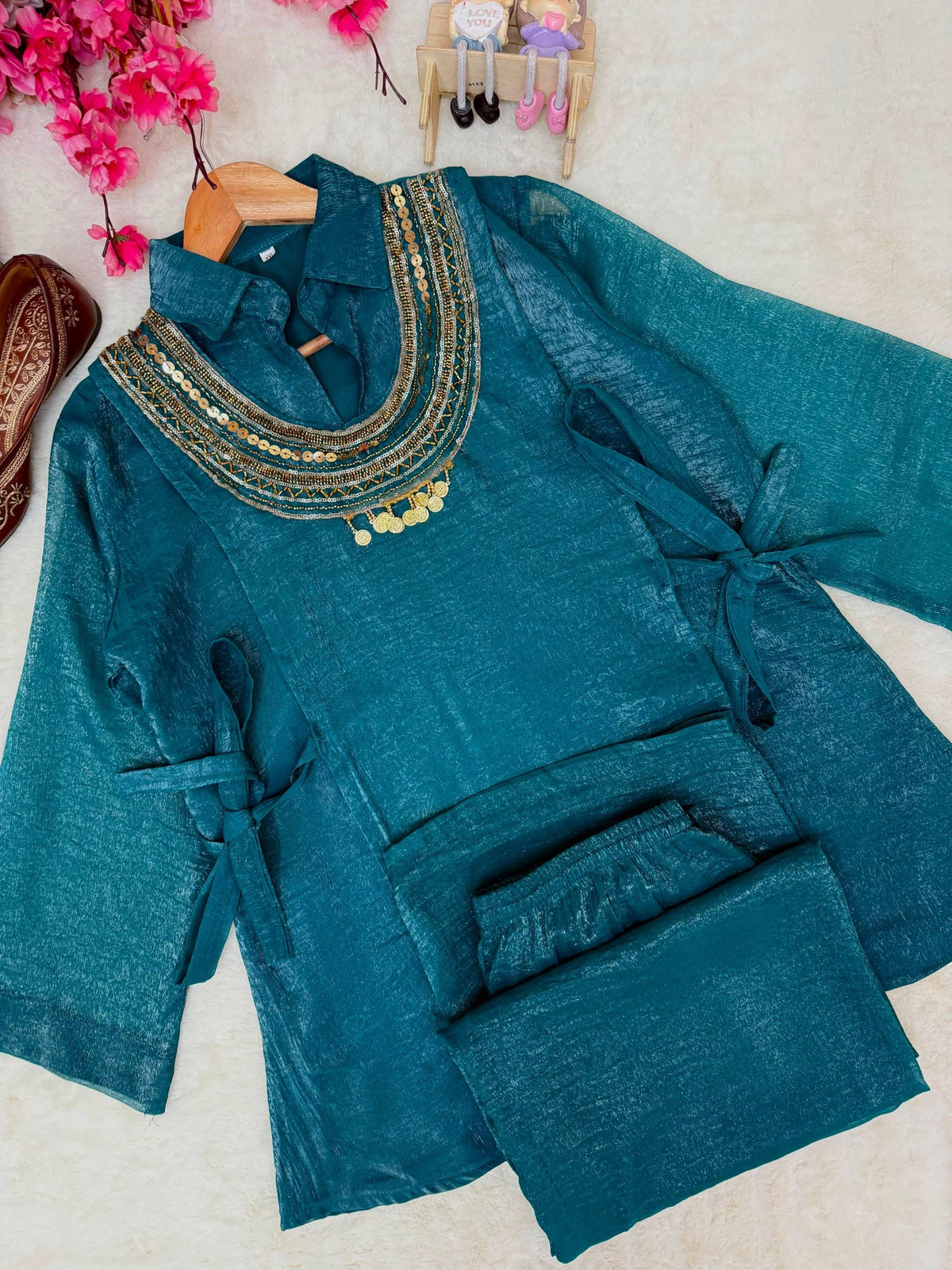 Kurti, Shrug & Plazzo Set