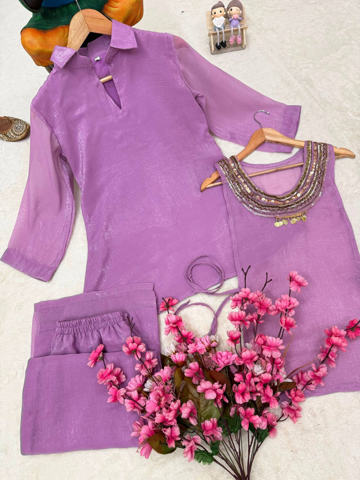 Kurti, Shrug & Plazzo Set