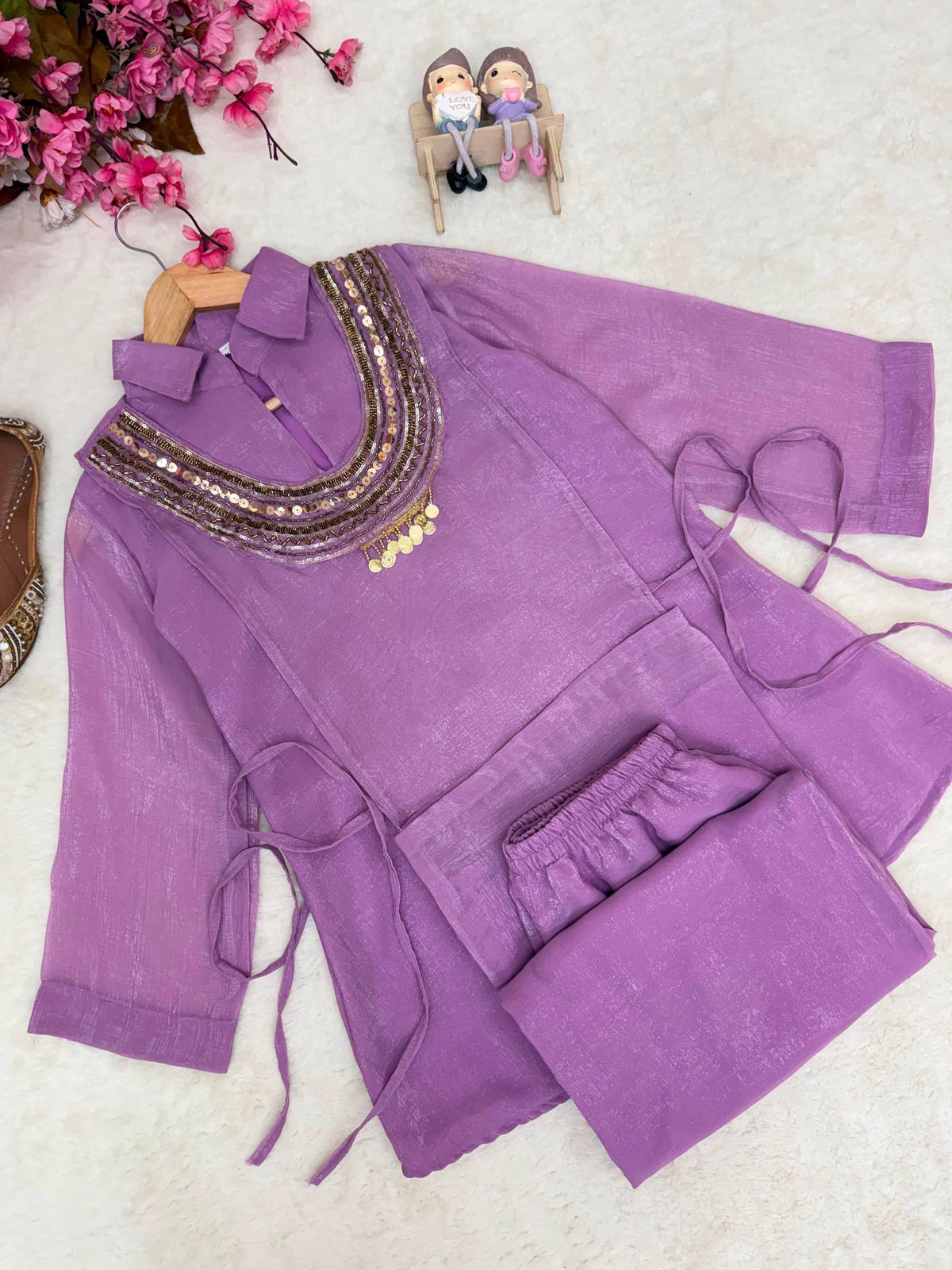 Kurti, Shrug & Plazzo Set