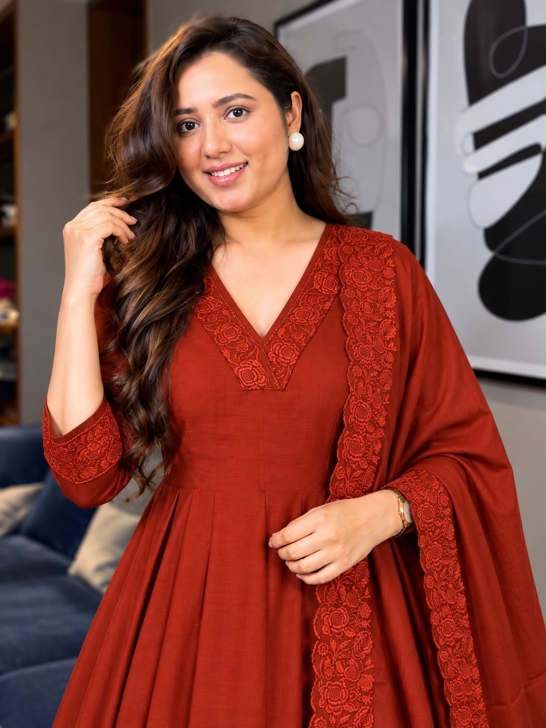 Garima Mul Chanderi Suit Set