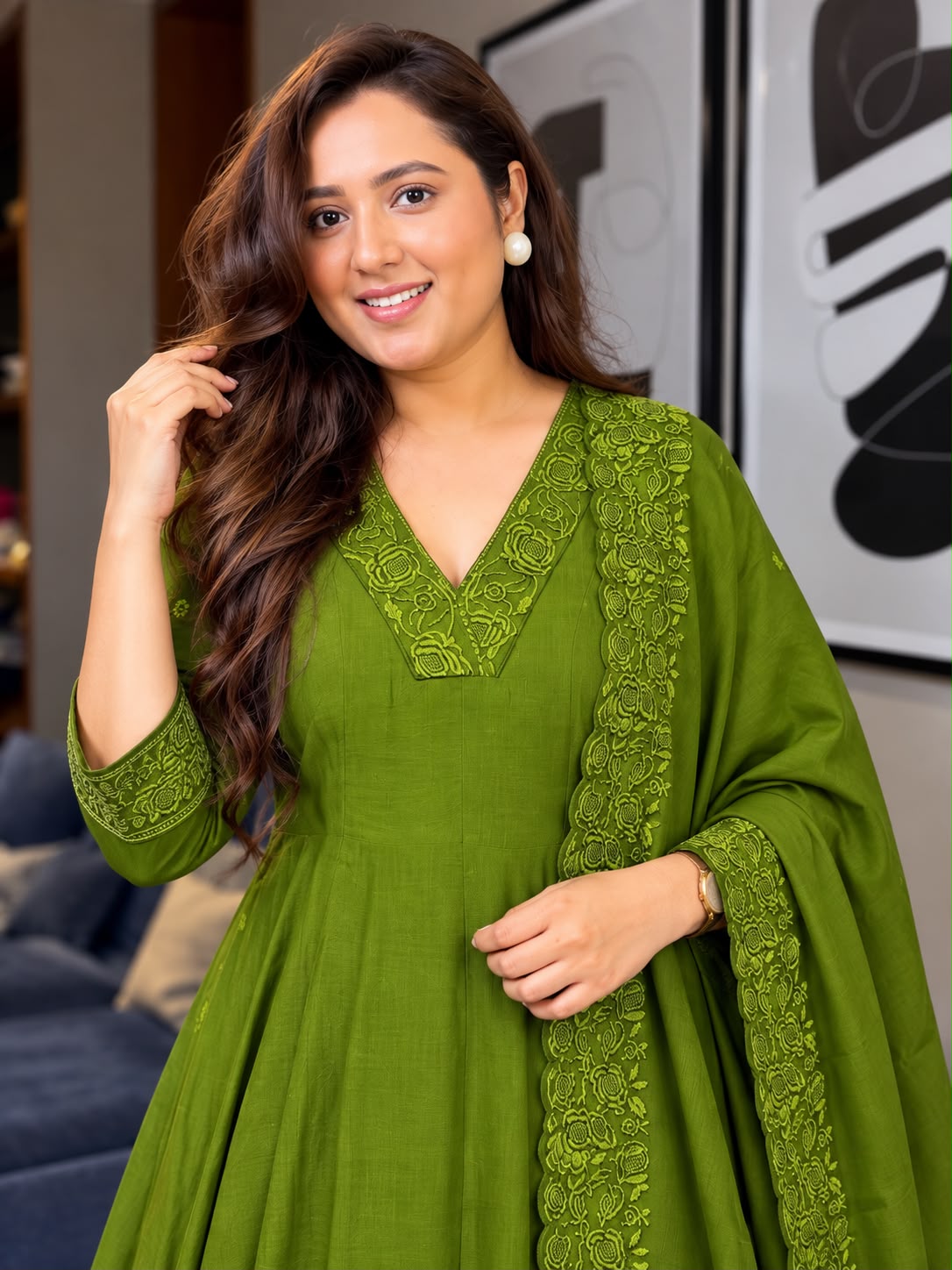 Garima Mul Chanderi Suit Set