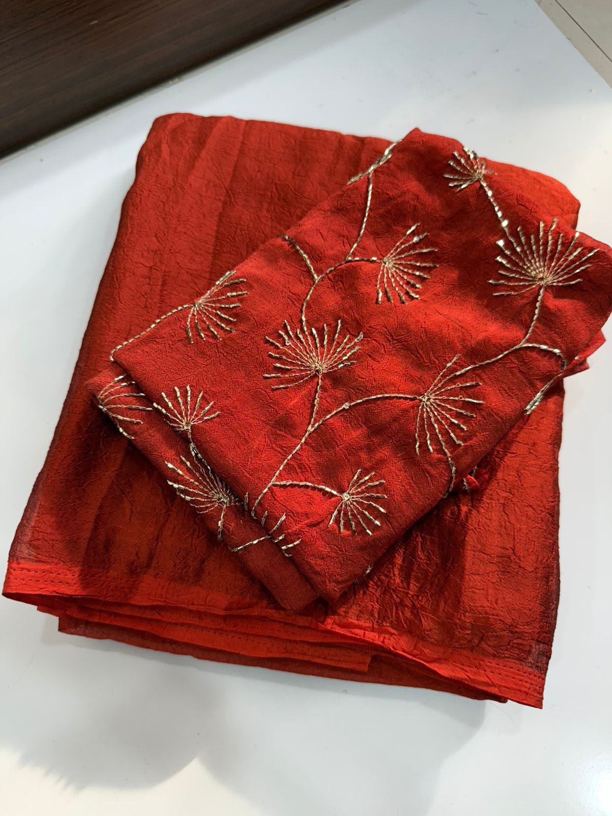 Viscose Georgette Sequence Worked Saree