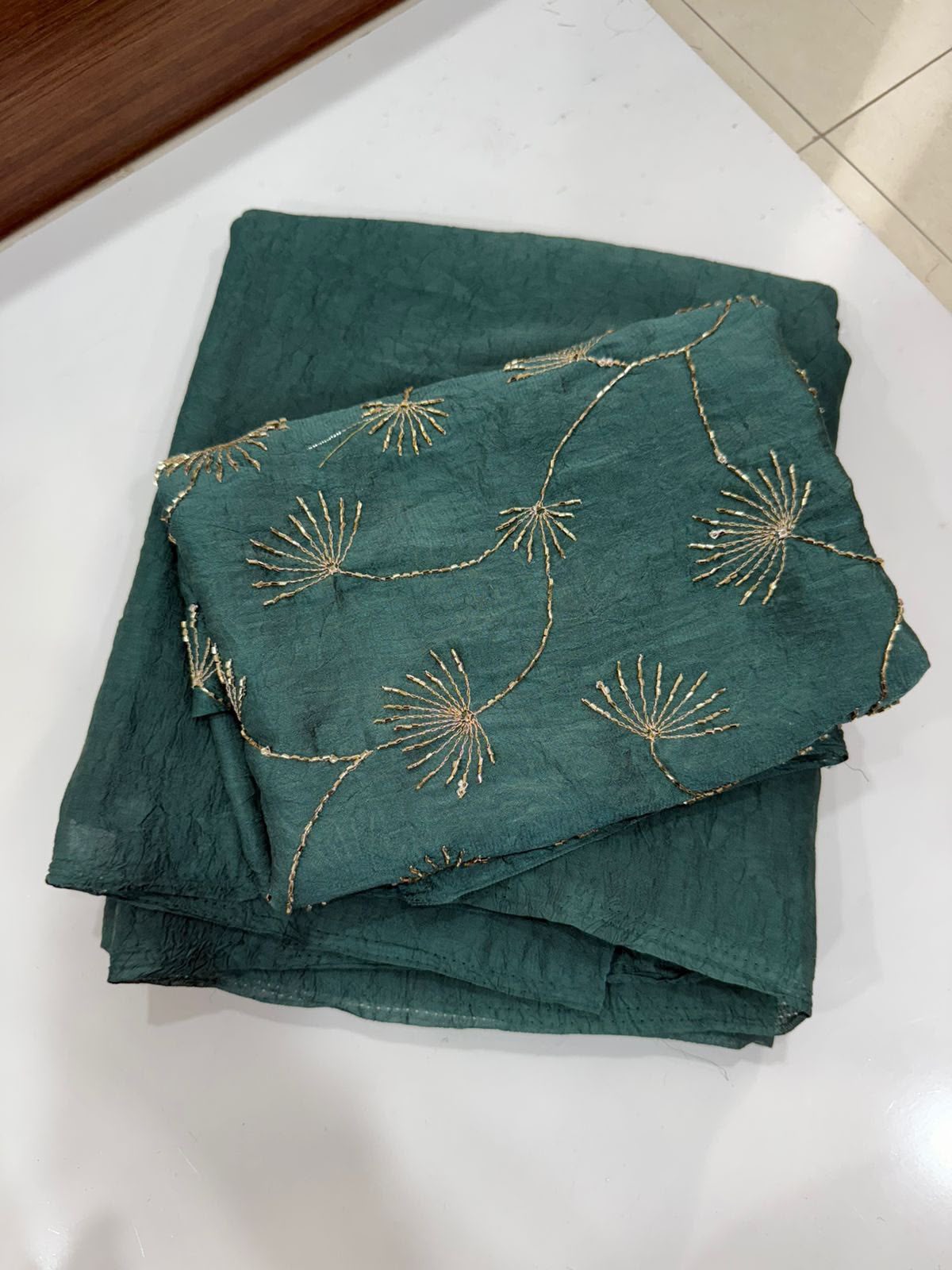 Viscose Georgette Sequence Worked Saree