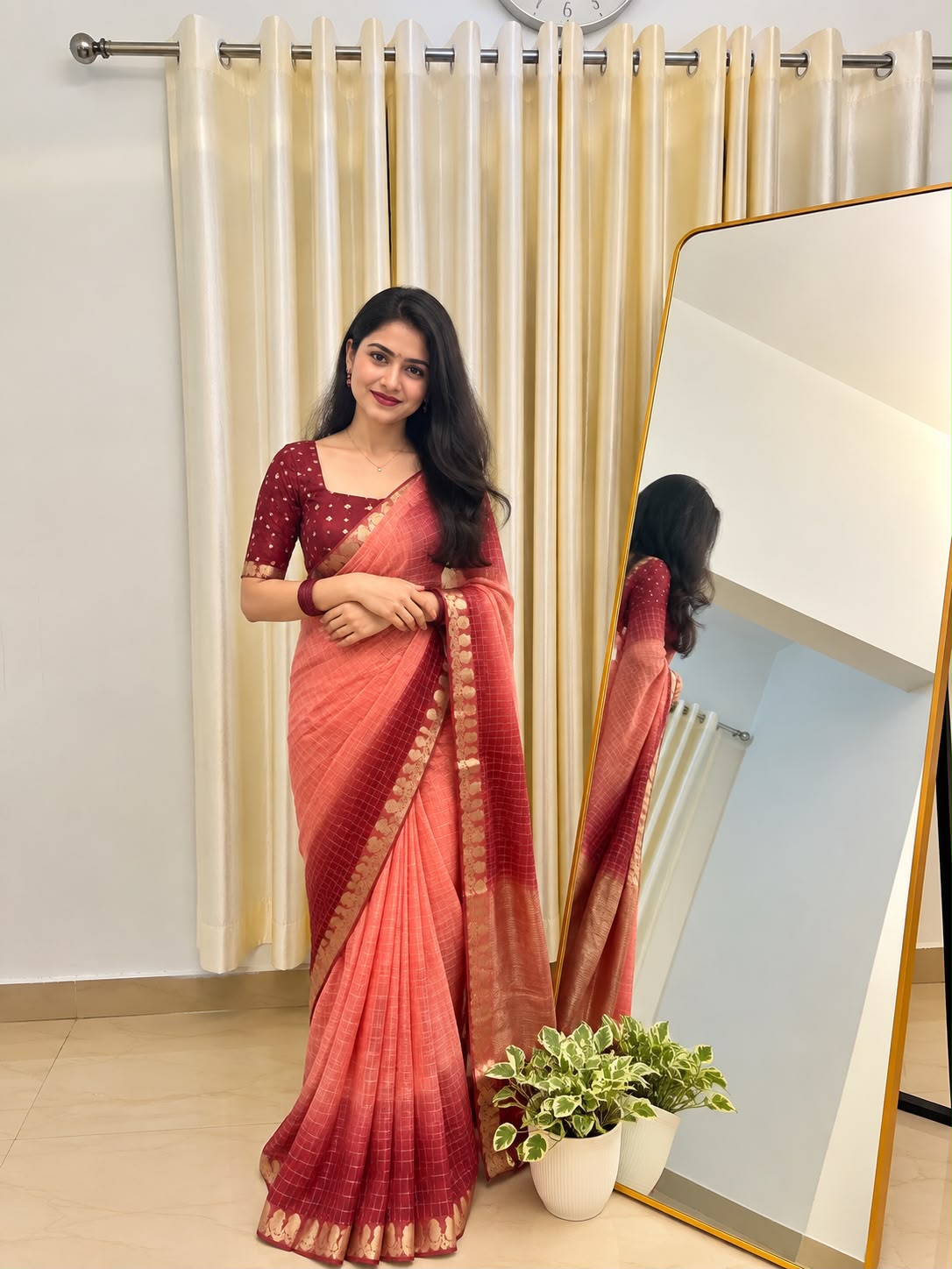 Designer Saree with Heavy Hand Work