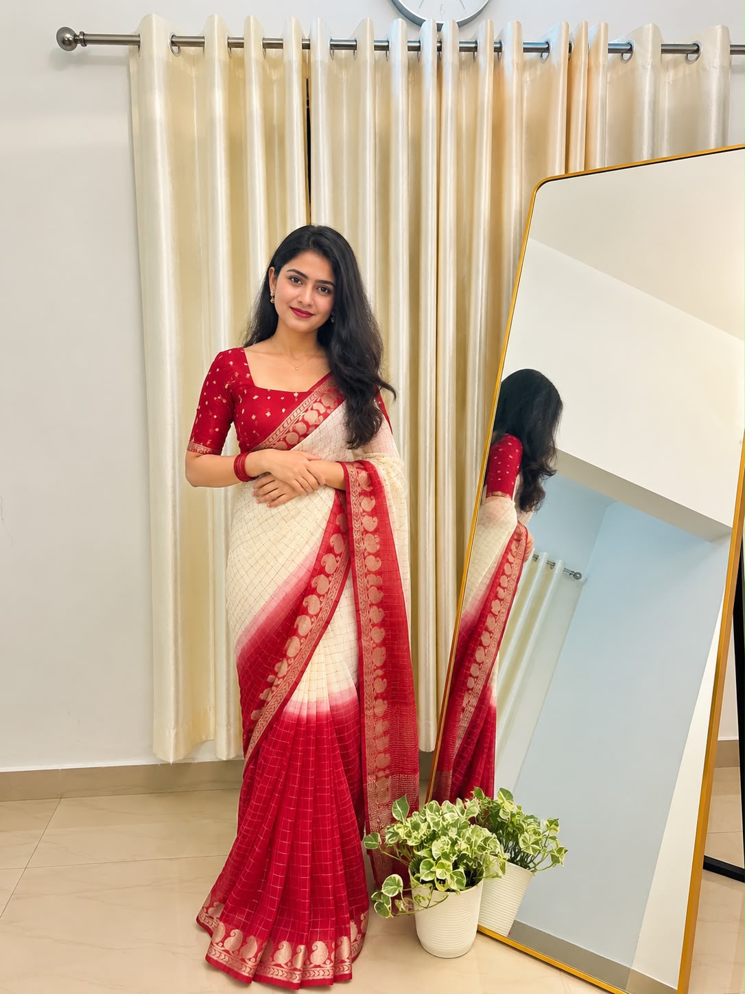 Designer Saree with Heavy Hand Work