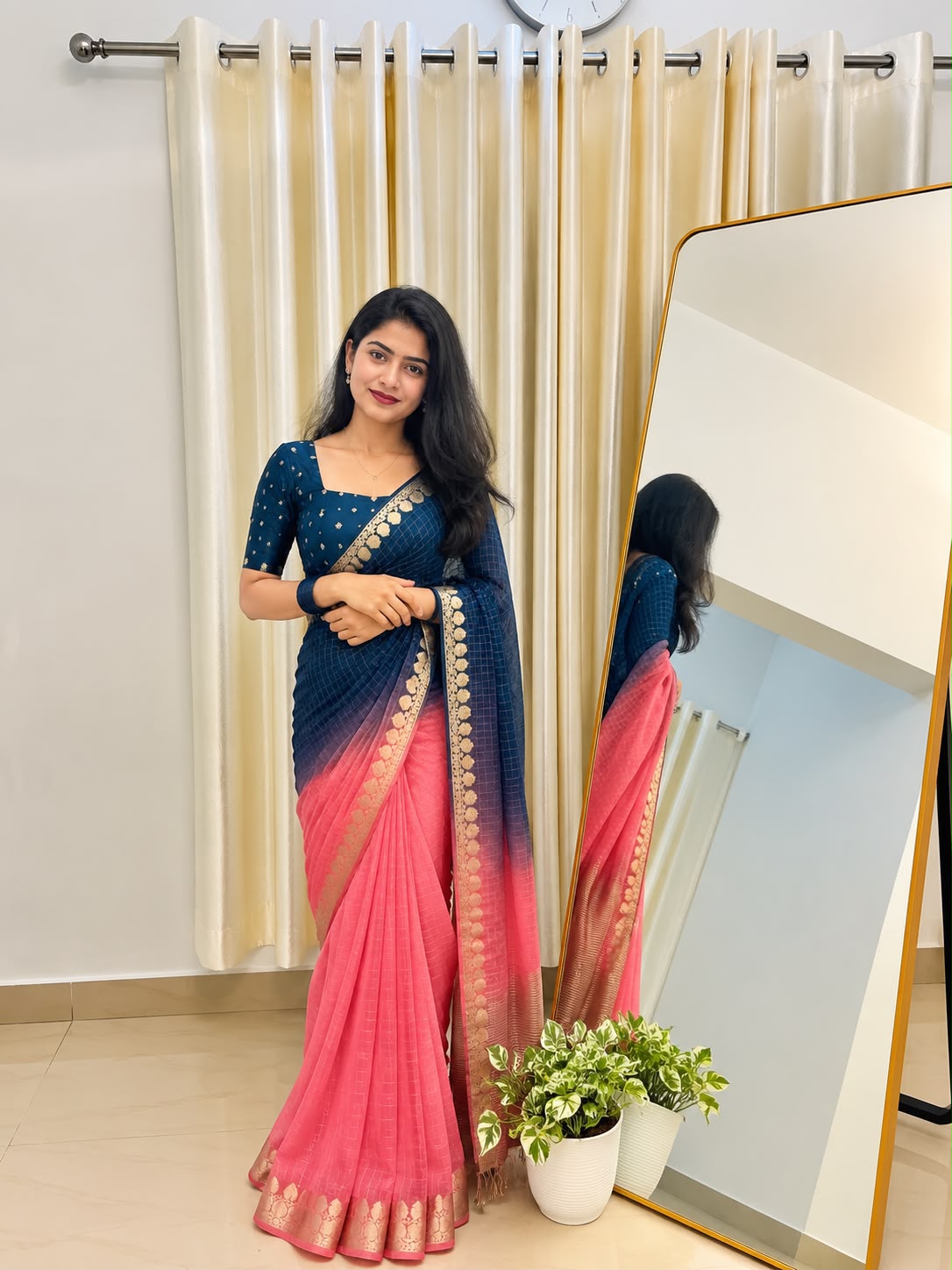 Designer Saree with Heavy Hand Work