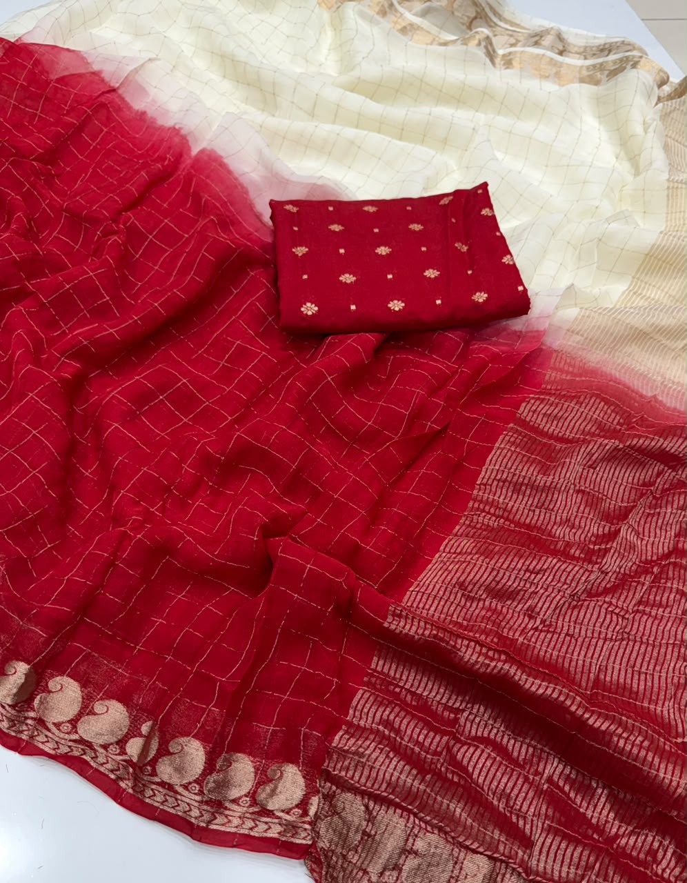 Designer Saree with Heavy Hand Work