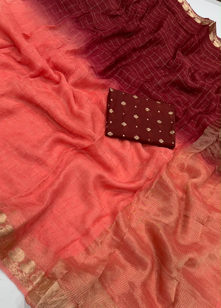 Designer Saree with Heavy Hand Work