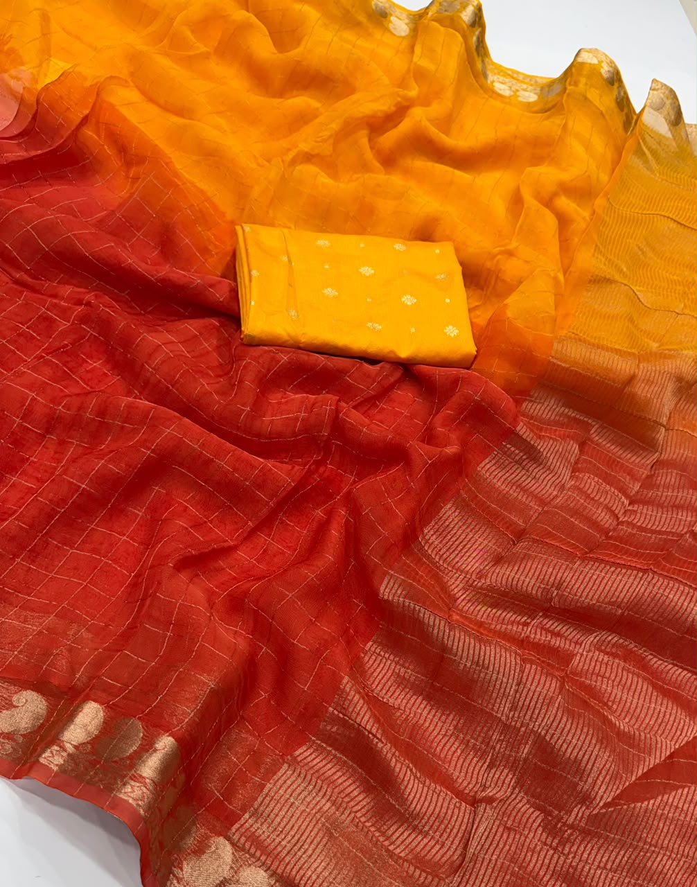Designer Saree with Heavy Hand Work