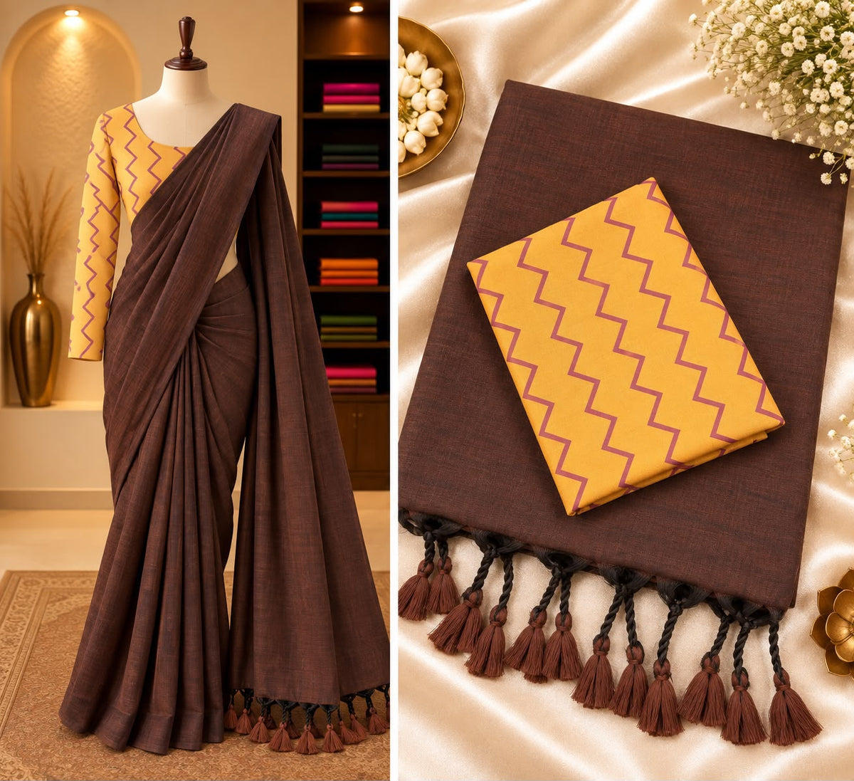 Handloom Khadi Cotton Saree