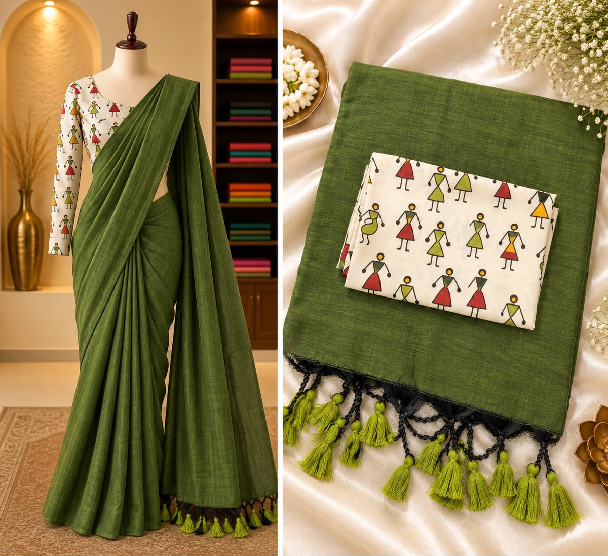 Handloom Khadi Cotton Saree