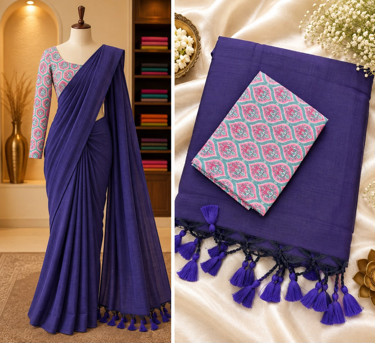 Handloom Khadi Cotton Saree