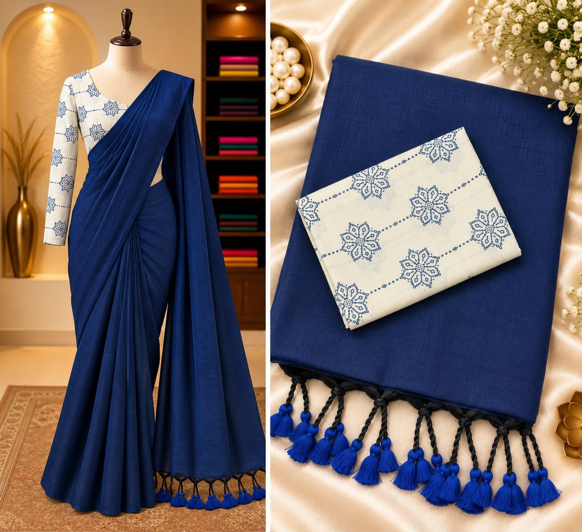 Handloom Khadi Cotton Saree