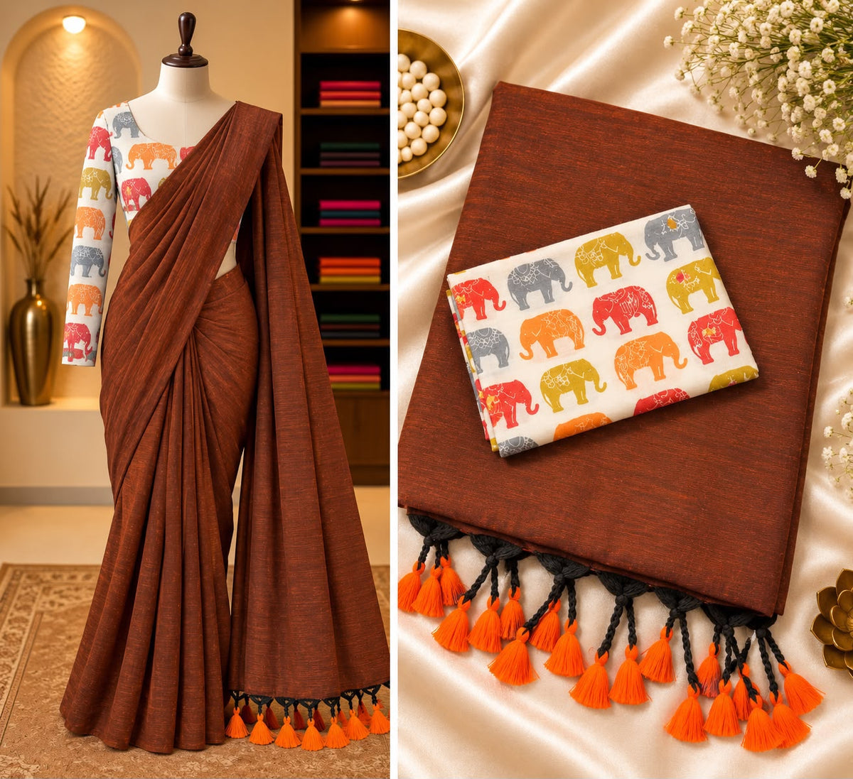 Handloom Khadi Cotton Saree