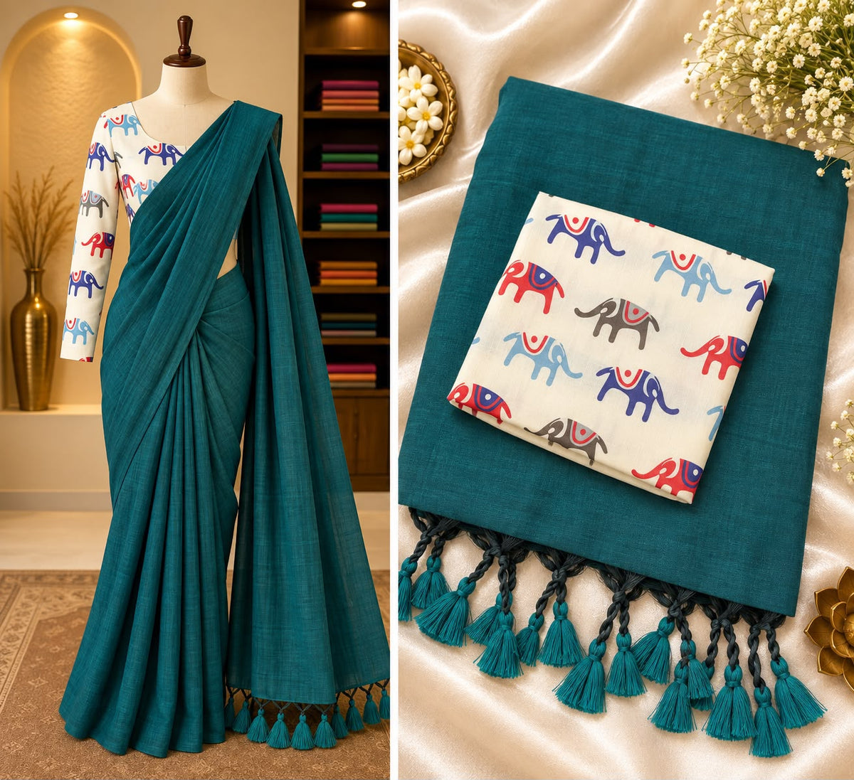 Handloom Khadi Cotton Saree