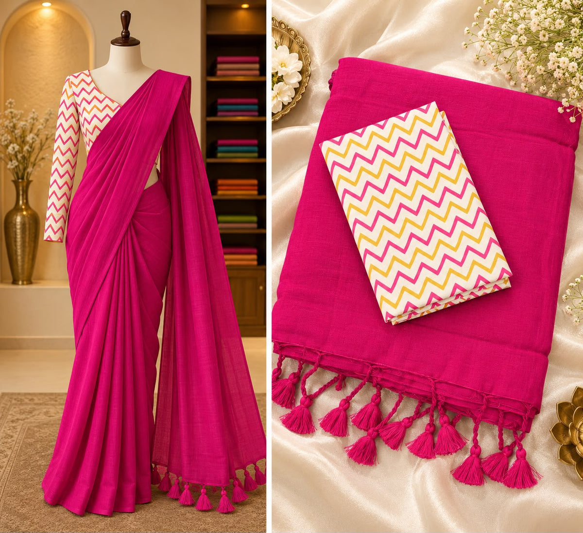 Handloom Khadi Cotton Saree
