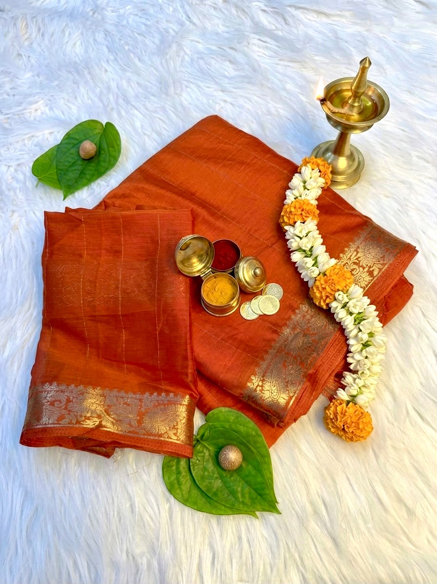 Soft Lichi Silk Saree