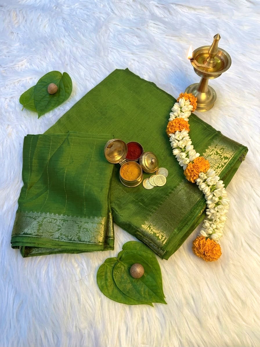 Soft Lichi Silk Saree