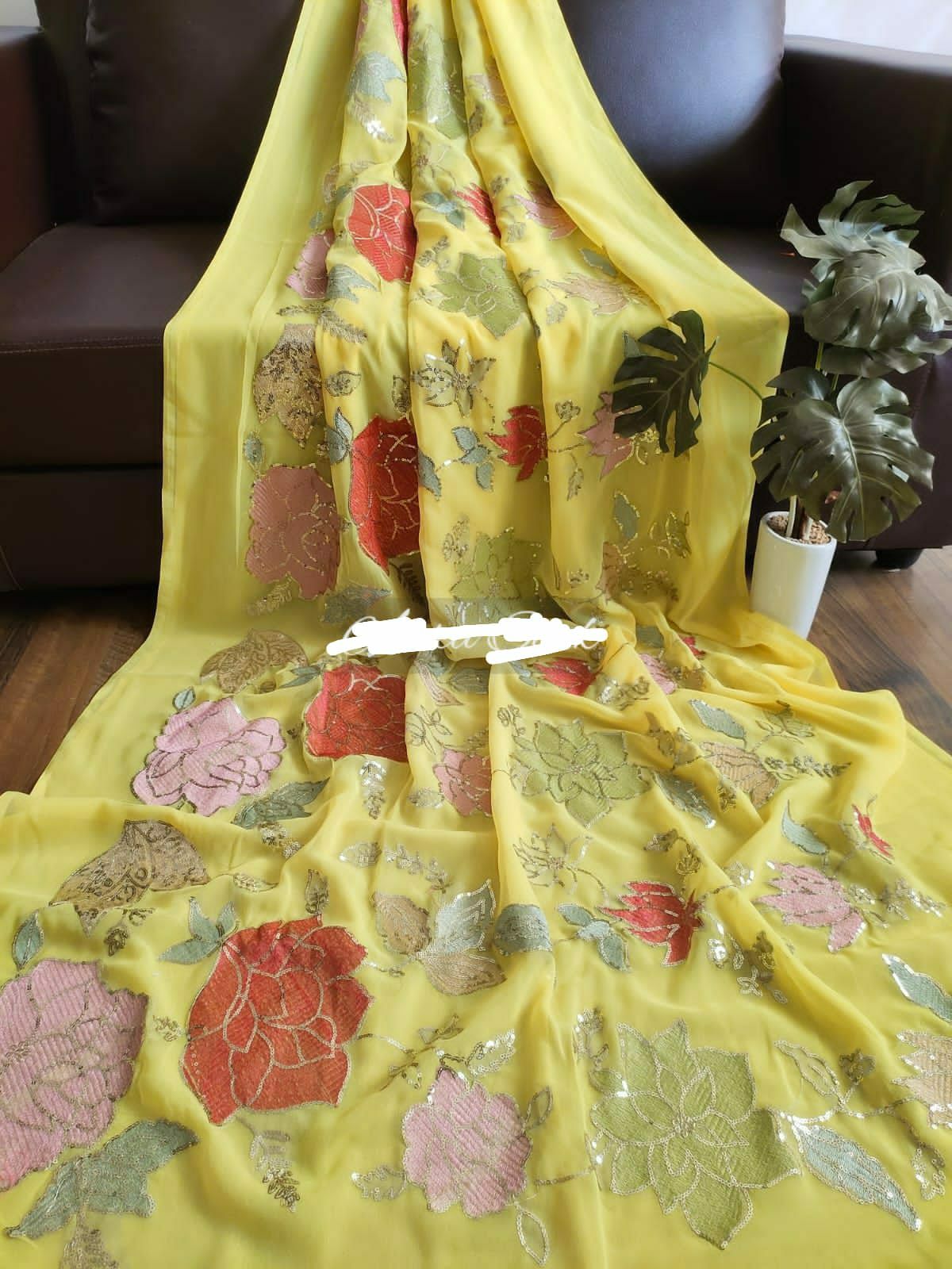 Viscose Georgette Saree