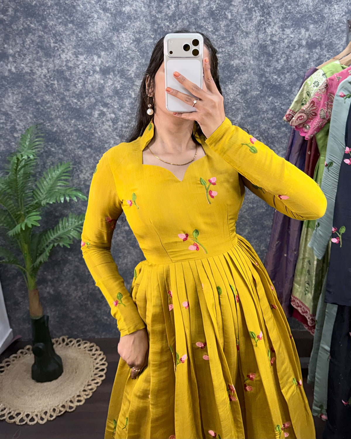 Premium South Mull Chanderi Anarkali (Kalyani)