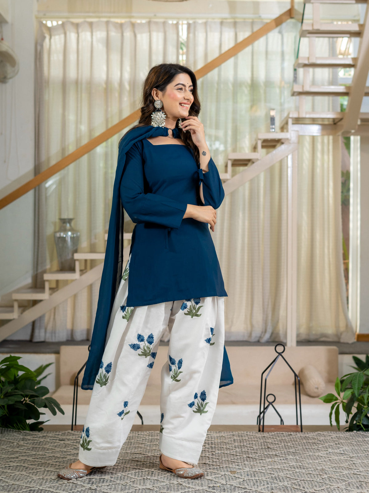 Fashion4U Sunflower Farshi Salwar Set With Dupatta