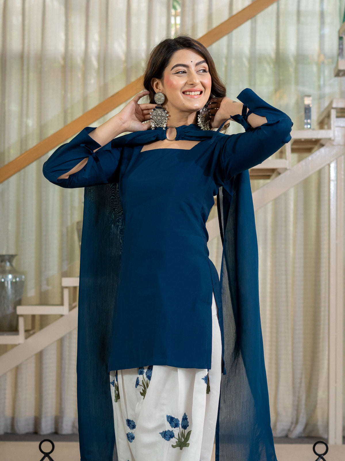 Fashion4U Sunflower Farshi Salwar Set With Dupatta