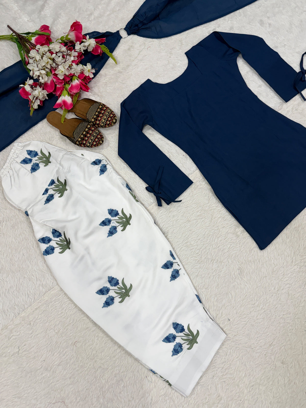 Fashion4U Sunflower Farshi Salwar Set With Dupatta