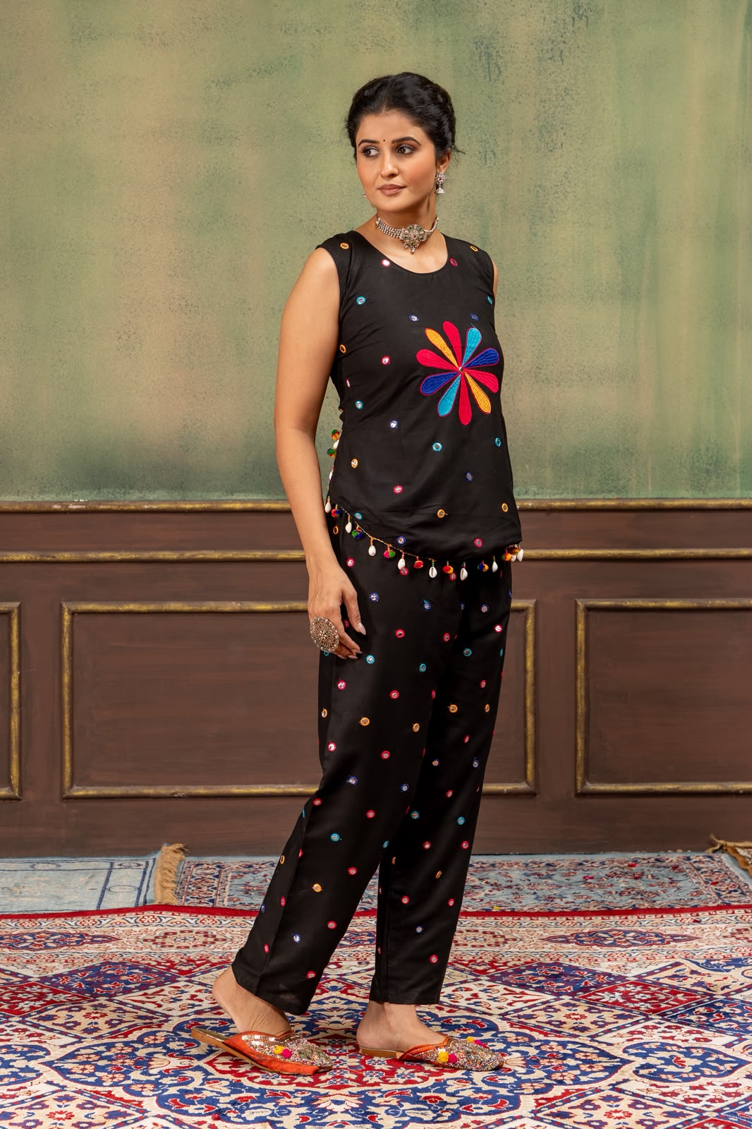 Rang Sundar Rayon Top & Pent Set