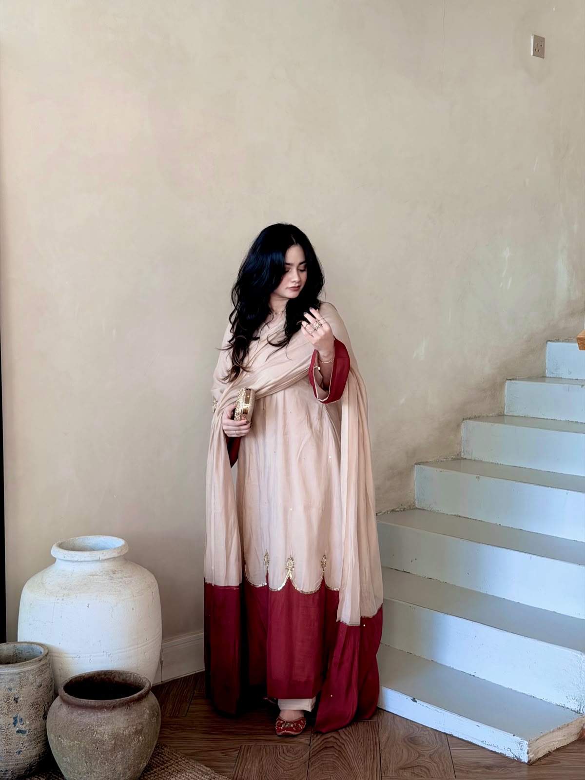 Heavy Fandy Silk Anarkali Suit