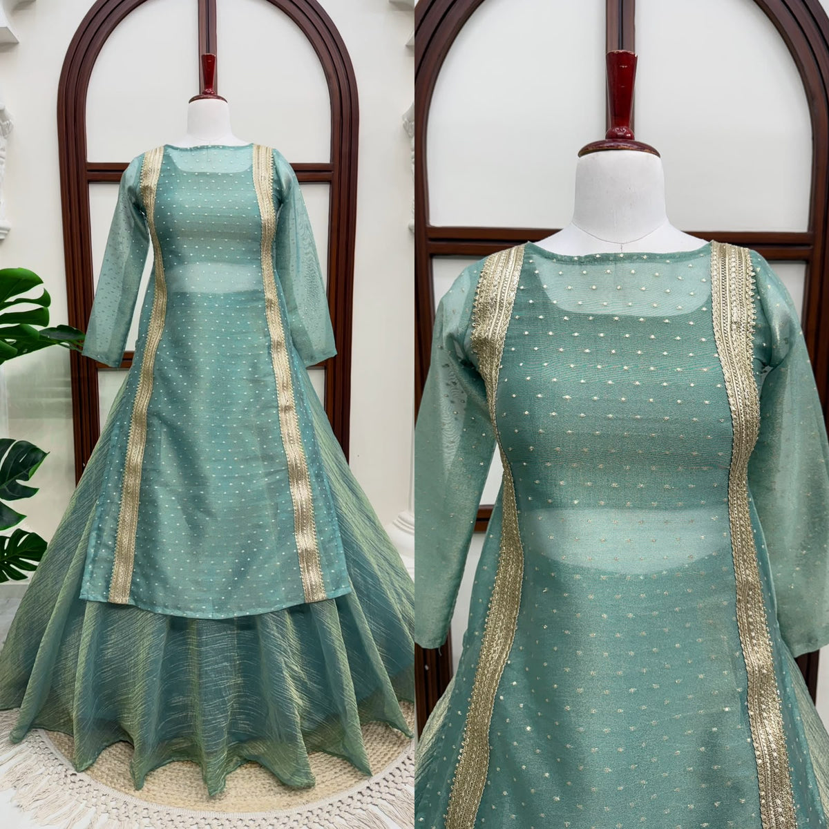 Designer Top with Lehngha Set